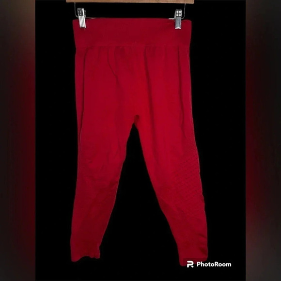 Fabletics High Waisted Sculptknit Leggings Persimmon Red L - Picture 5 of 5
